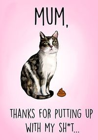 Tap to view Cat Sh*t Mother's Day Card