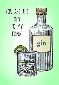 Tap to view Gin to My Tonic Valentine's Day Card