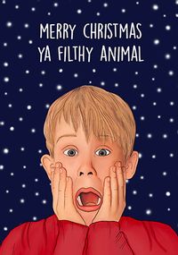 Merry Christmas Animal Spoof Card