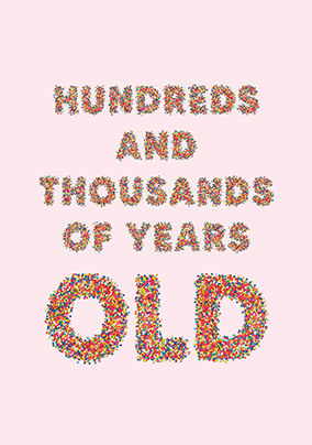 Hundreds and Thousands Birthday Card