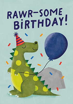 Rawr-some Birthday Card