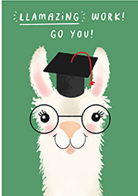 Llamazing Work Congratulations Card