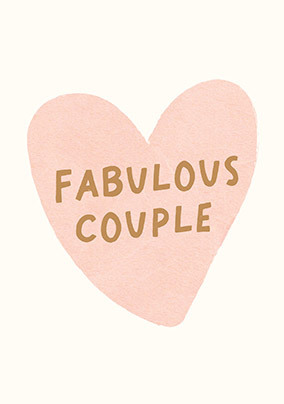 Fabulous Couple Engagement Card