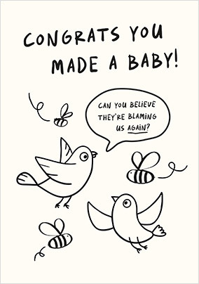Congrats Made a Baby Card