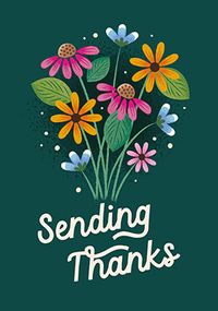Tap to view Sending Thanks Cute Flower Card