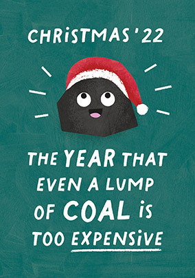 Coal is Too Expensive Christmas Card