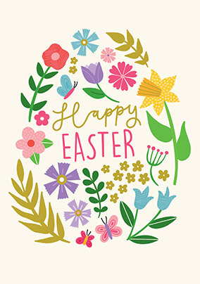 Easter Flowers Card