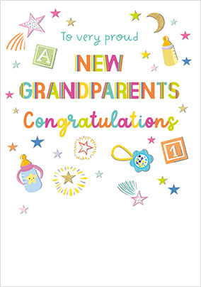 Congratulations New Grandparents Card