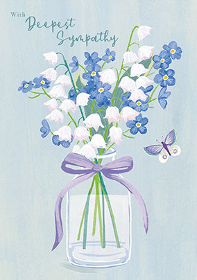 Lily of the Valley Sympathy Card