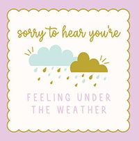 Tap to view Under the Weather Thinking of You Card