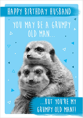 Husband Grumpy Old Man Birthday Card