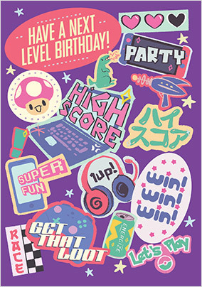 Next Level Birthday Card
