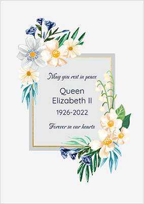 Forever In Our Hearts Condolence Card