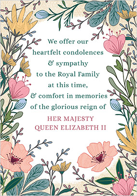 Heartfelt Condolences Sympathy Card