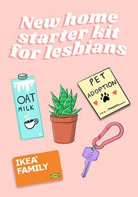 Lesbians New Home Card