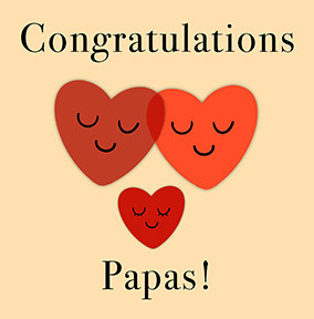 Congrats Papas New Baby Card