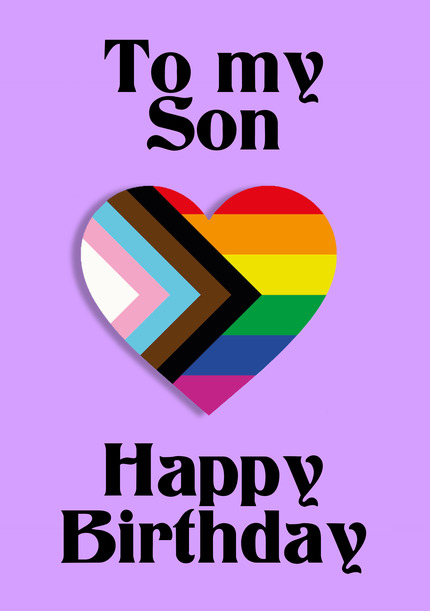 Son Pride Birthday Card