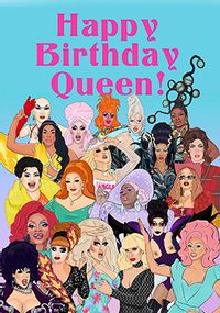 Birthday Queen Happy Birthday Card