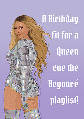 Fit for a Queen Birthday Card