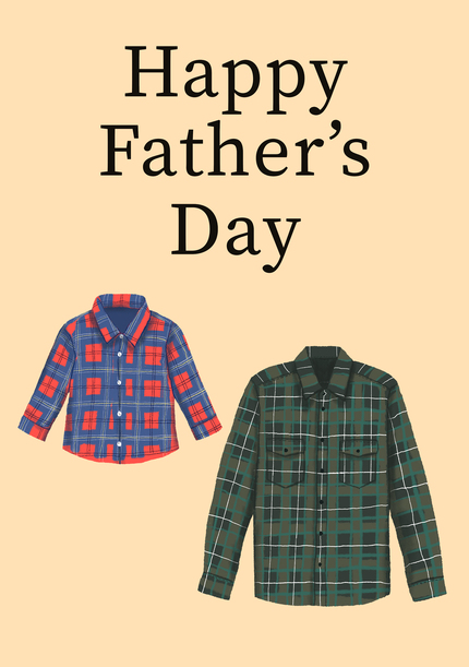 Happy Father's Day Matching Shirts Card