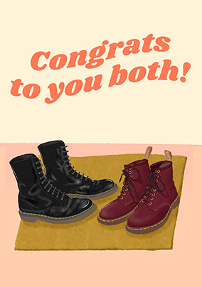 Congrats to You Both Wedding Card