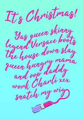 It's Christmas Funny Spoof Card