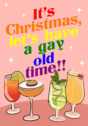 A Gay Old Time Christmas Card