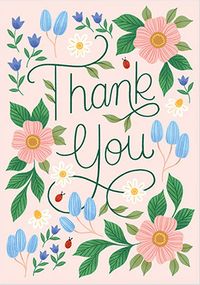 Thank You Sweet Flowers Card