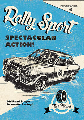 Rally Birthday Card