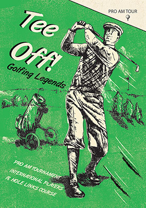 Tee Off Birthday Card