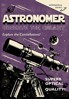 Astronomer Birthday Card