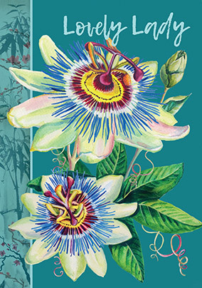 Lovely Lady Passion Flower Card