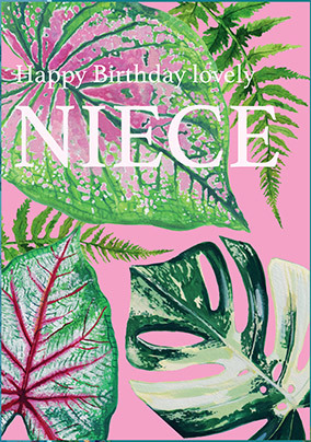 Niece Birthday Foliage Card