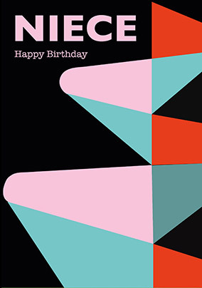 Niece Modern Pattern Birthday Card