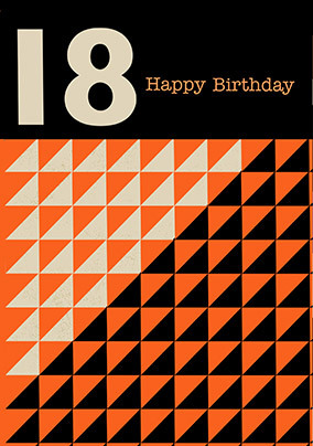 18th Birthday Modern Card