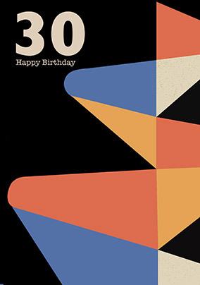 30th Birthday Modern Card