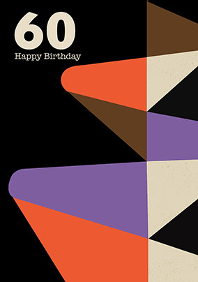 60th Birthday Modern Card