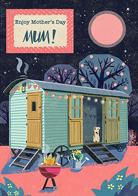 Mum Camping Mother's Day Card