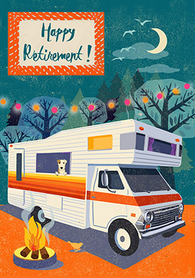Retirement Camper Card