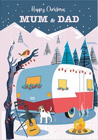 Tap to view Mum and Dad Caravan Christmas Card