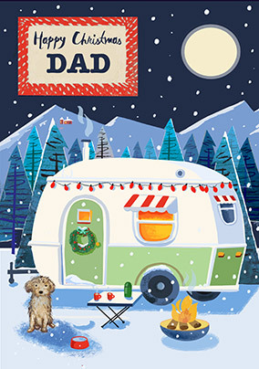 Dad Caravan Christmas Card