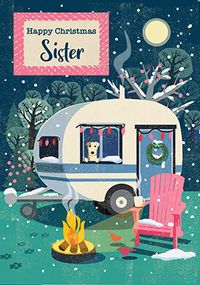 Sister Caravan Christmas Card