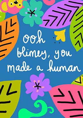 Made a Human New Baby Card