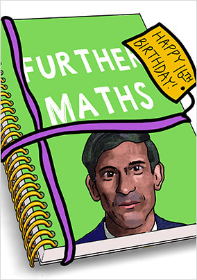 Further Maths 16th Birthday Card