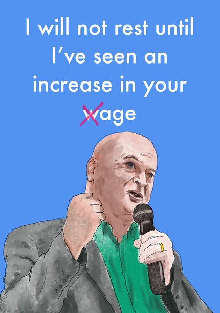 Wage Joke Birthday Card