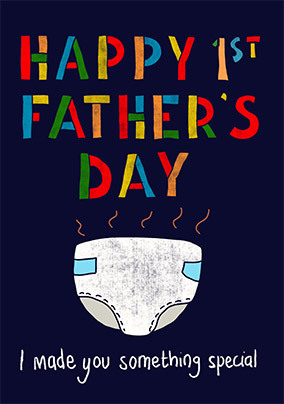 I Made You Something Special Father's Day Card
