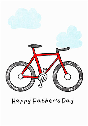 Wheely Happy Father's Day Card