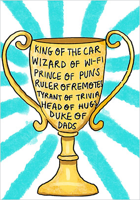 King of the Car Father's Day Card