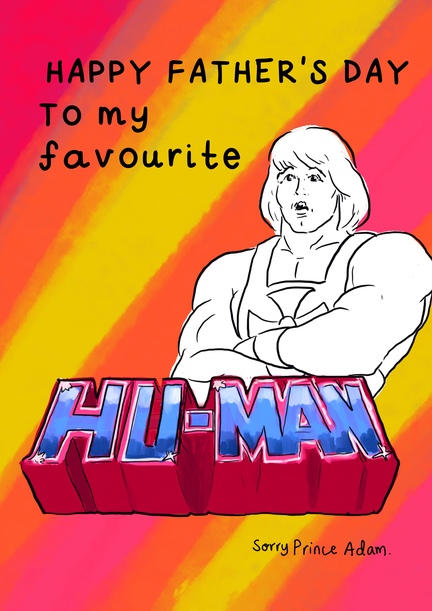 Favourite Hu-man Father's Day Card