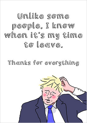 ZDISC - I Know When It's My Time To Leave Resignation Card